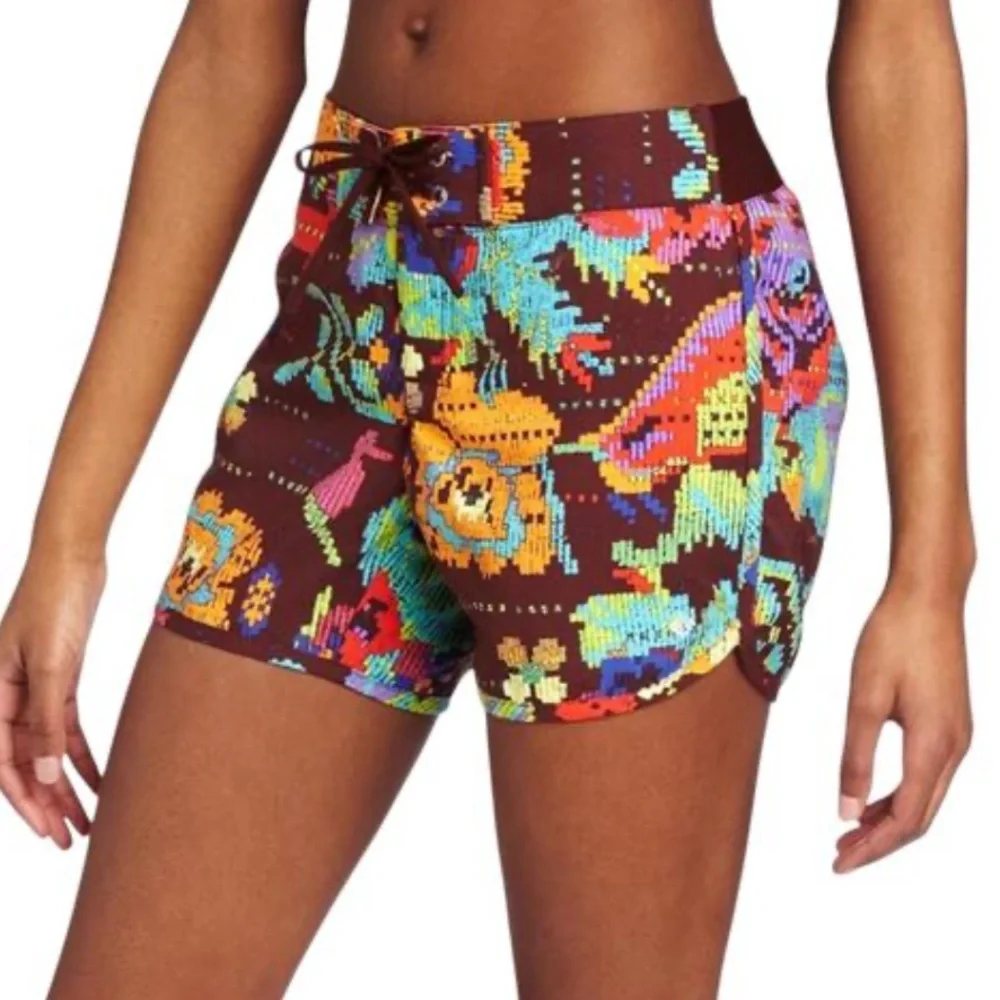Columbia Active/Swim Madder Brown Tapestry Groovy Creek Shorts - Picture 1 of 8